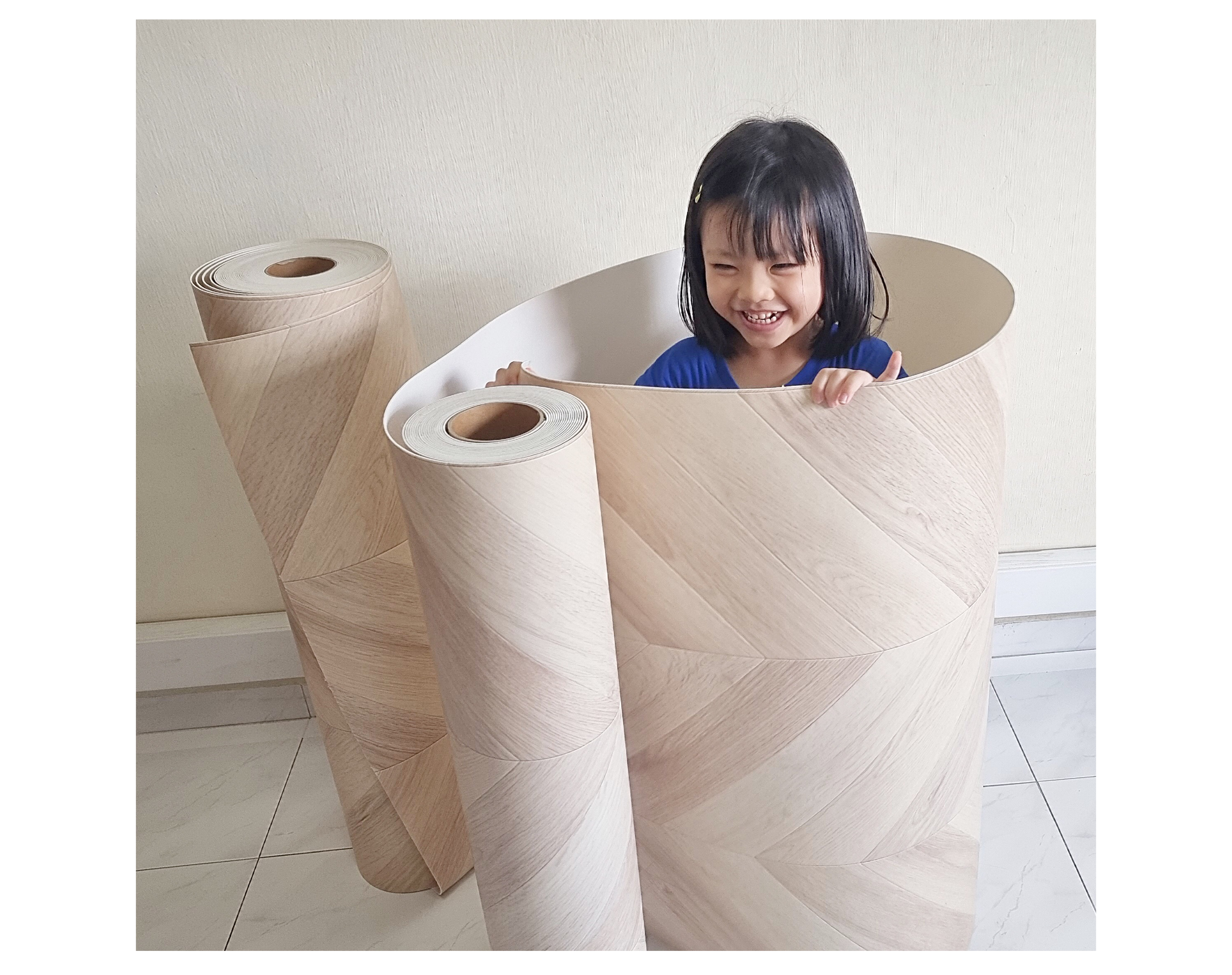 After installation cushioned flooring